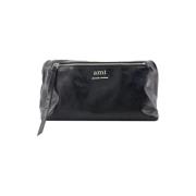 Leather shoulder-bags Ami Paris , Black , Dames