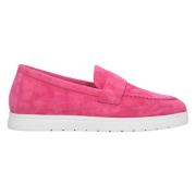 Roze Velours Loafers voor Vrouwen Estro , Pink , Dames