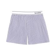 Blauwe Streep Katoenen Shorts Sporty & Rich , Multicolor , Dames