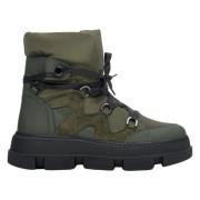 Khaki Winter Sneeuwlaarzen met Veters Estro , Green , Dames