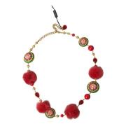 Rood Bont Kristal Torero Taille Riem Dolce & Gabbana , Multicolor , Da...