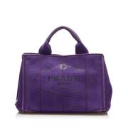 Pre-owned Canvas prada-bags Prada Vintage , Purple , Dames