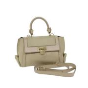 Pre-owned Leather shoulder-bags Salvatore Ferragamo Pre-owned , Beige ...