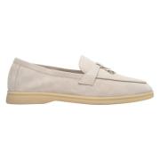 Dames Crème Beige Kwast Loafers gemaakt van Velours Er00114716 Estro ,...