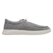 Italiaanse Velours Grijze Loafers Estro , Gray , Heren