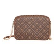 Handtas met Logoprint Carlo Colucci , Brown , Dames