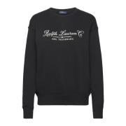 Gezellige Sweatshirt met Handtekeninglogo Print Ralph Lauren , Black ,...