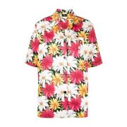 Bloemenprint korte mouwen overhemd Etro , Multicolor , Dames