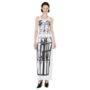 Grafisch Motief Maxi Jurk Jean Paul Gaultier , Multicolor , Dames