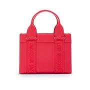 Rode Designer Tassen voor Vrouwen Love Moschino , Red , Dames