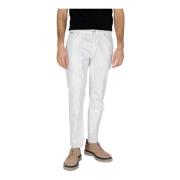 Witte Rits Knoop Jeans Lente/Zomer Antony Morato , White , Heren