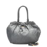 Pre-owned Canvas handbags Prada Vintage , Gray , Dames