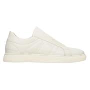 Heren Lichtbeige Slip-On Lage Sneakers gemaakt van Echt Leer Er0011268...