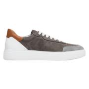 Grijs & Bruin Natuurlijk Nubuck Heren Sneakers Er00112854 Estro , Gray...