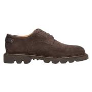 Heren Zadelbruin Suède Veterschoenen Brogues Er00113799 Estro , Brown ...