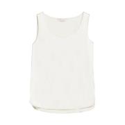 Witte Top Pan Max Mara , White , Dames