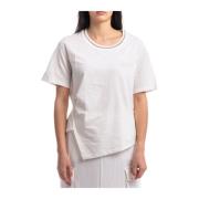 Stijlvol T-shirt voor Mannen en Vrouwen Liu Jo , Beige , Dames