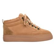 Dames Bruine High-Top Sneakers gemaakt van Echt Nubuck Er00112247 Estr...