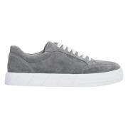 Heren Grijs Echt Velours Sneakers voor de Herfst Er00112842 Estro , Gr...