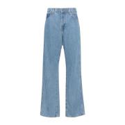 Tencel Stof Jeans, Regular Fit, Zacht Been 7 For All Mankind , Blue , ...