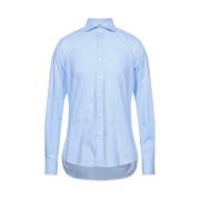 Katoenen Oxford Overhemd Regular Fit Geborduurd Logo Aquascutum , Blue...