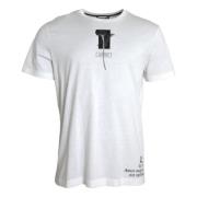 Wit Bloemenprint Crew Neck T-shirt Dolce & Gabbana , White , Heren