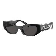 Moderne Unisex Cat-Eye Zonnebril Dolce & Gabbana , Black , Unisex