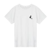 Wit Katoenen Tee Shirt Ronde Hals Isabel Marant , White , Heren