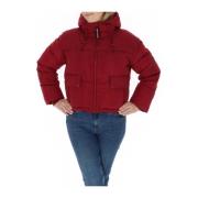 Bordeaux Hooded Zip-Up Jacket Pepe Jeans , Red , Dames