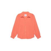 Biologisch Katoen Papaya Shirt Rails , Pink , Dames