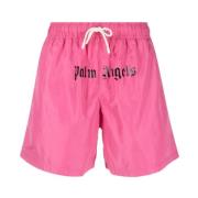 Fuchsia Zee Kleding met Trekkoord Tailleband Palm Angels , Pink , Here...
