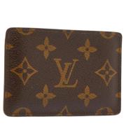 Pre-owned Coated canvas wallets Louis Vuitton Vintage , Brown , Heren