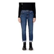 Blauwe effen dames jeans Pepe Jeans , Blue , Dames