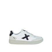 Witte Leren Sneakers Munich , White , Heren