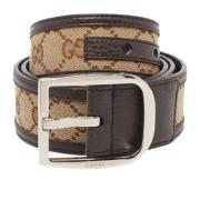 Pre-owned Leather belts Gucci Vintage , Brown , Heren