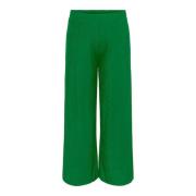 Gestructureerde Broek voor Vrouwen Only Carmakoma , Green , Dames