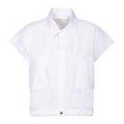 Witte T-shirts & Polo's voor vrouwen Sacai , White , Dames