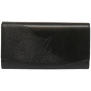 Pre-owned Leather clutches Louis Vuitton Vintage , Black , Dames