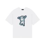 Teddybeer Print Wit T-shirt We11Done , White , Heren