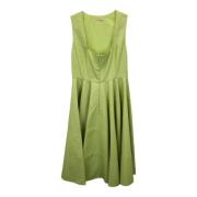 Pre-owned Cotton dresses Alaïa Pre-owned , Green , Dames