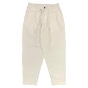 Geplooide Track Pant in Ecru Universal Works , Beige , Heren