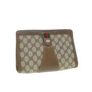 Pre-owned Canvas gucci-bags Gucci Vintage , Beige , Dames