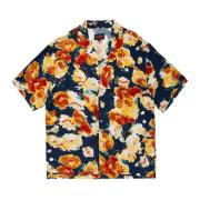 Blauwe Bloemenknoopsluiting Shirt Pleasures , Multicolor , Heren