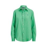 Klassieke Overhemd Ralph Lauren , Green , Dames
