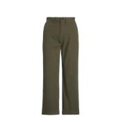 Outdoor Olive Katoenen Twill Broek Ralph Lauren , Green , Dames