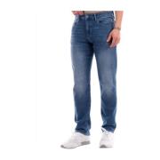 Indigo Regular Fit Denim Jeans Armani Exchange , Blue , Heren