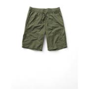 Militair Groene Bermuda Shorts met Zijzakken Blauer , Green , Heren