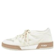 Pre-owned Mesh sneakers Fendi Vintage , White , Dames