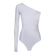 Grijze Sweater Bodysuit Slim Fit MM6 Maison Margiela , Gray , Dames