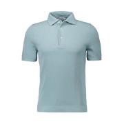 Blauwe Polo Shirt Regular Fit Zomer Gran Sasso , Blue , Heren